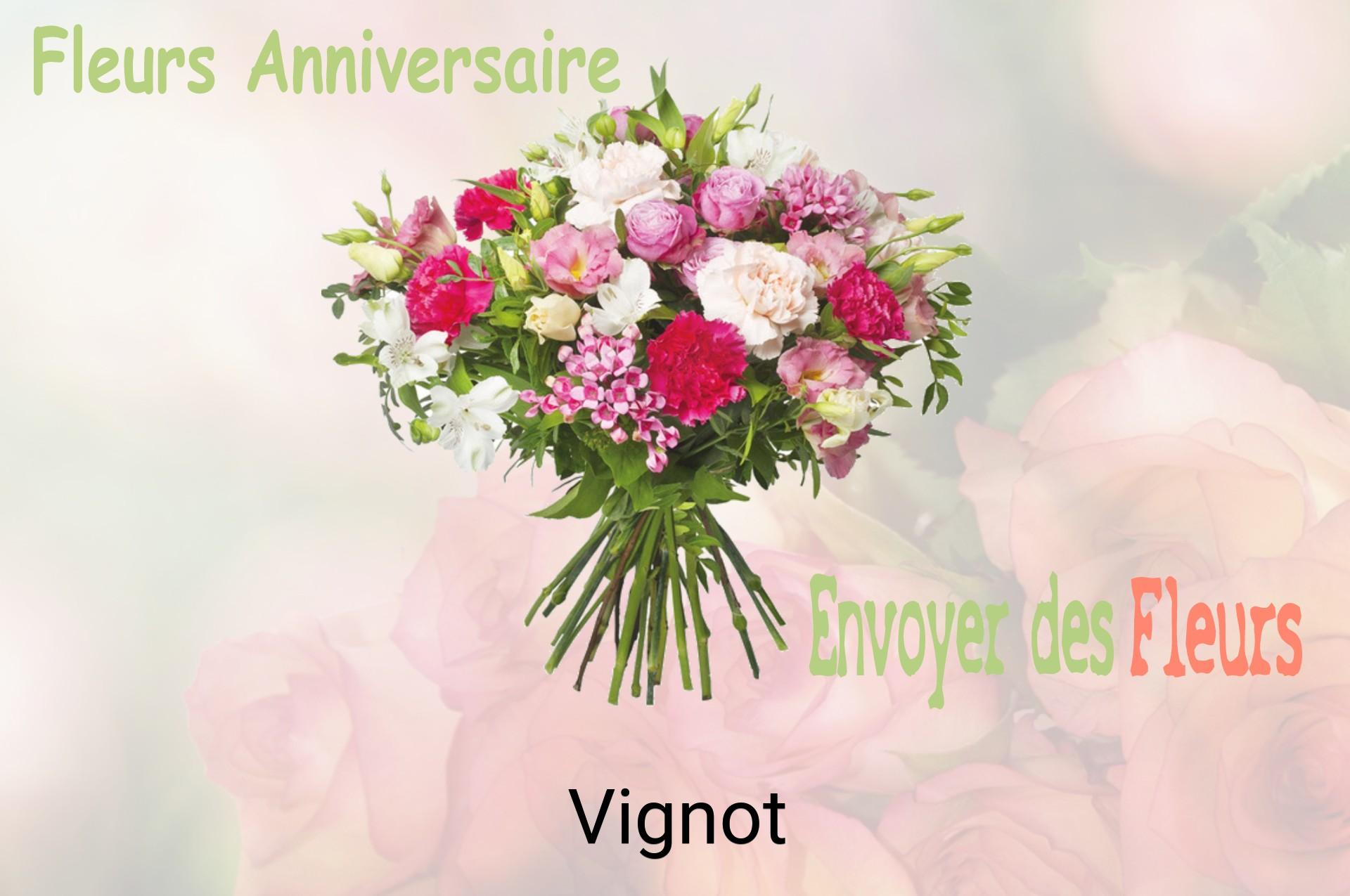 Bouquet de fleurs d’anniversaire livré à Vignot