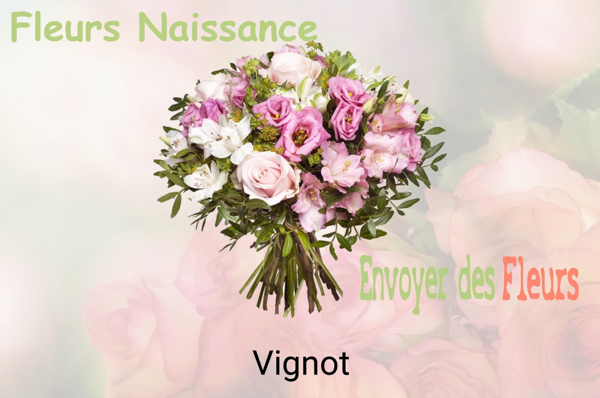 Bouquet de fleurs de naissance livré à Vignot